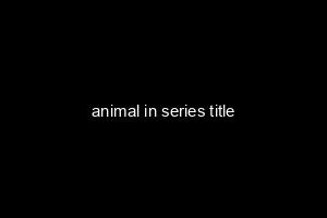 animal in series title